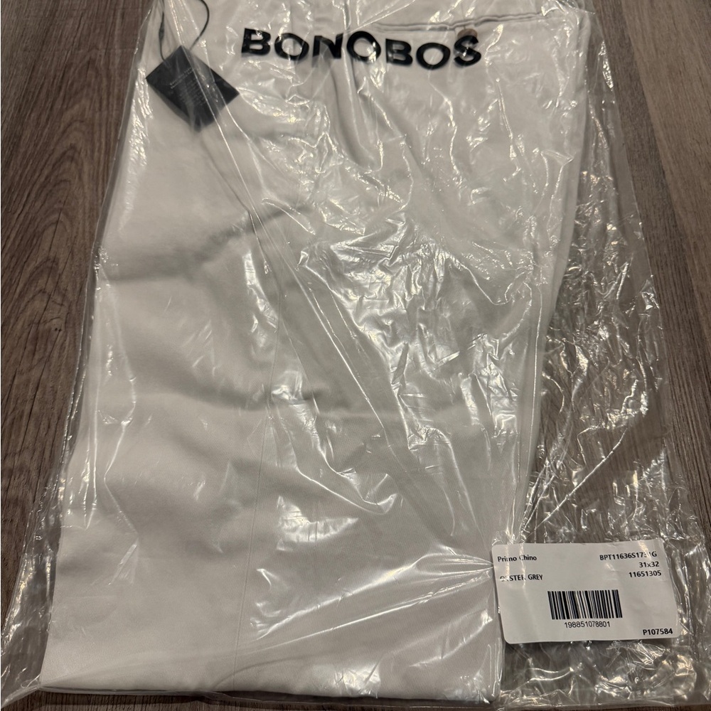 Bonobos Slim Fit Primo Chino in Oyster Grey - Picture 7 of 7